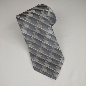 Via Europa Fine Neckwear Gray Tie